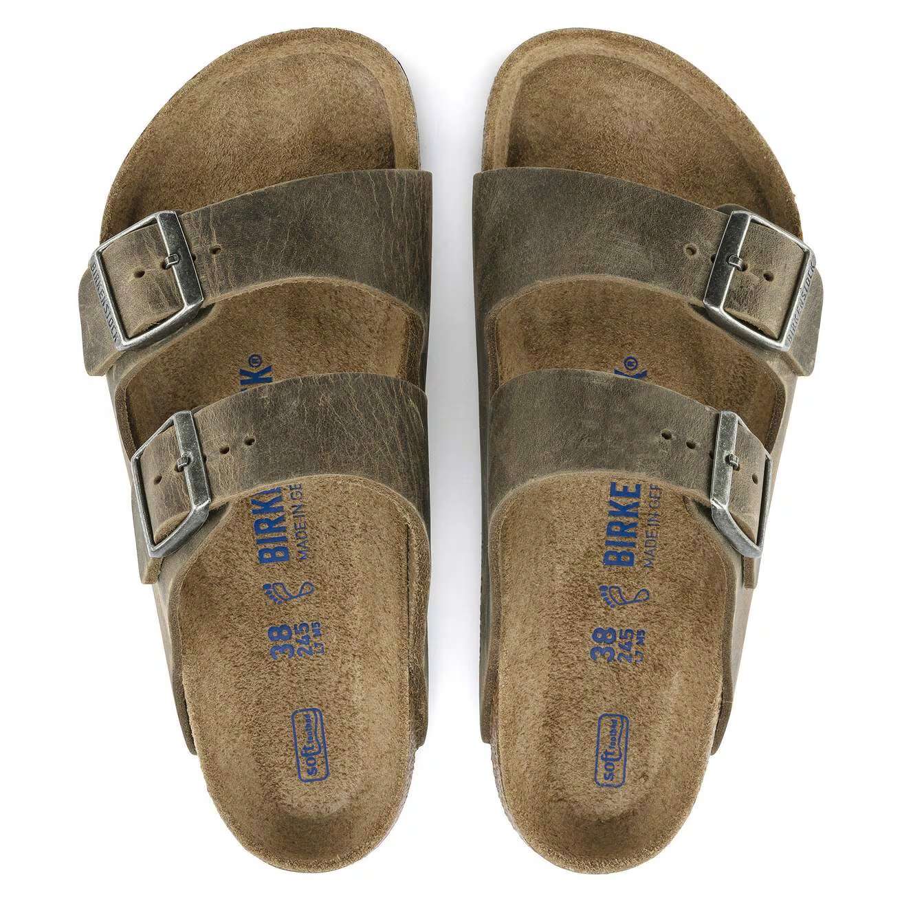 Birkenstock Arizona SFB faded khaki, Oiled Leather - Calz. S - Image 2