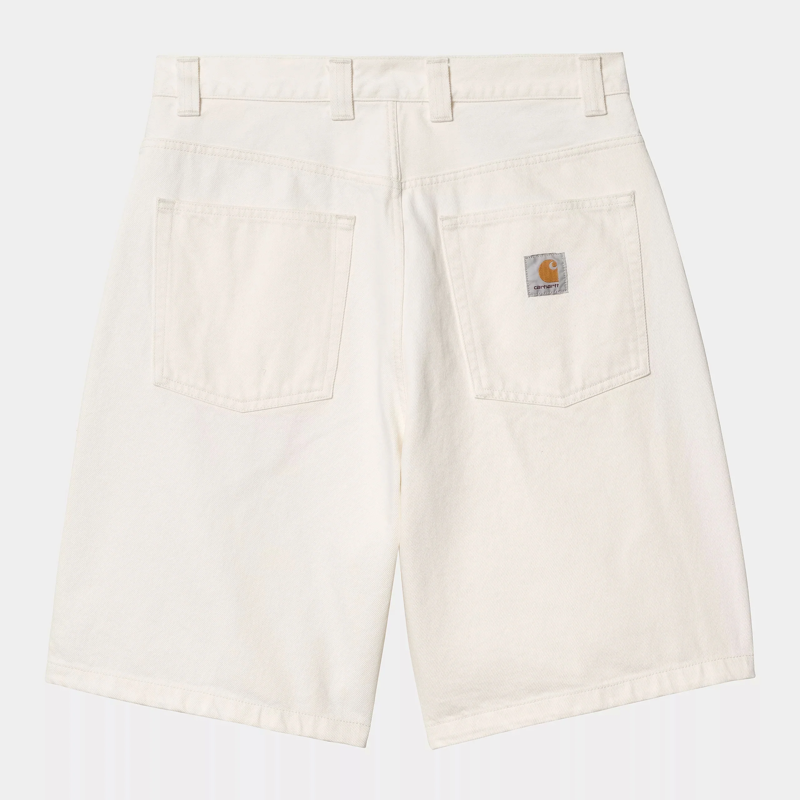 Carhartt WIP Brandon Short 100% Cotton 'Smith' Denim, 13.5 oz (White rinsed)
