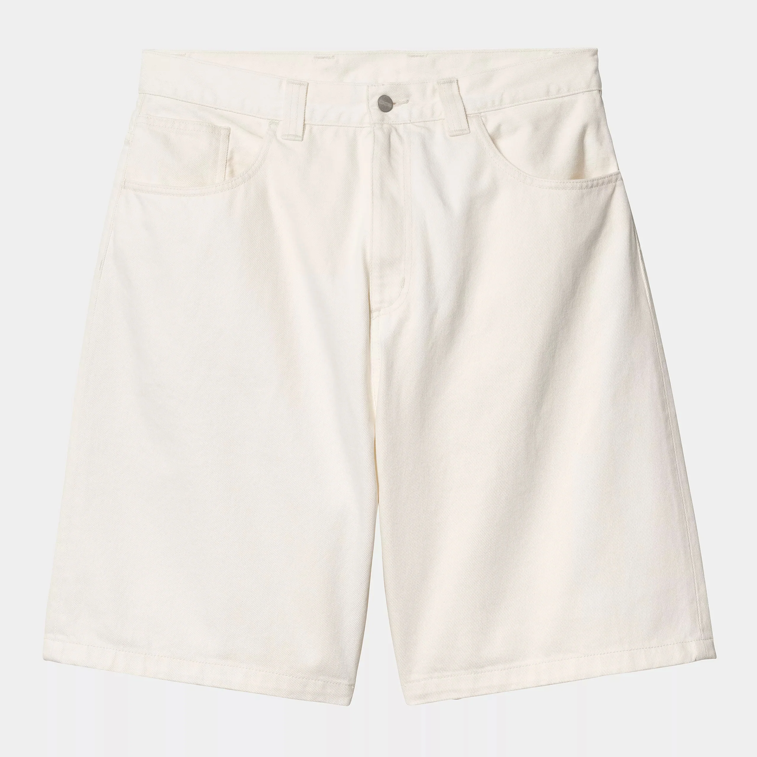 Carhartt WIP Brandon Short 100% Cotton 'Smith' Denim, 13.5 oz (White rinsed) - Image 2