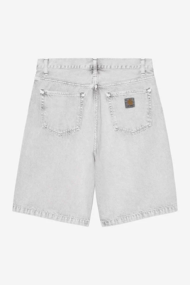 Carhartt WIP Landon Short 100% Cotton 'Smithfield' Color Denim, 13.5 oz (Black chalk wash)