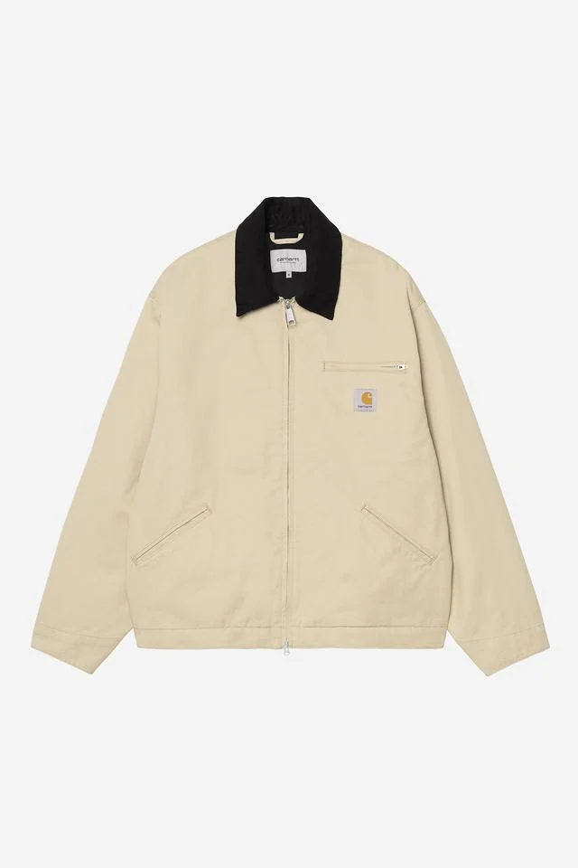 Carhartt WIP OG Detroit Jacket Organic Cotton Moraga Twill, 8.25 oz (Barchan / Black rinsed)