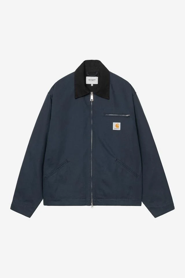 Carhartt WIP OG Detroit Jacket Organic Cotton Moraga Twill, 8.25 oz (Deep Night / Black rinsed)