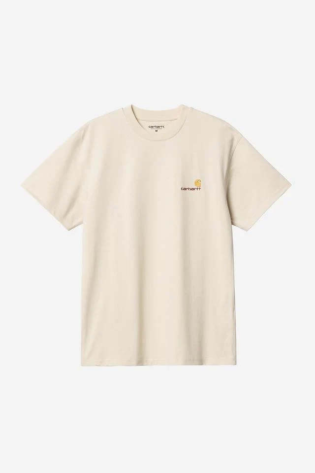 Carhartt WIP S/S American Script T-Shirt Organic Cotton Single Jersey, 240 g/m² (Natural)