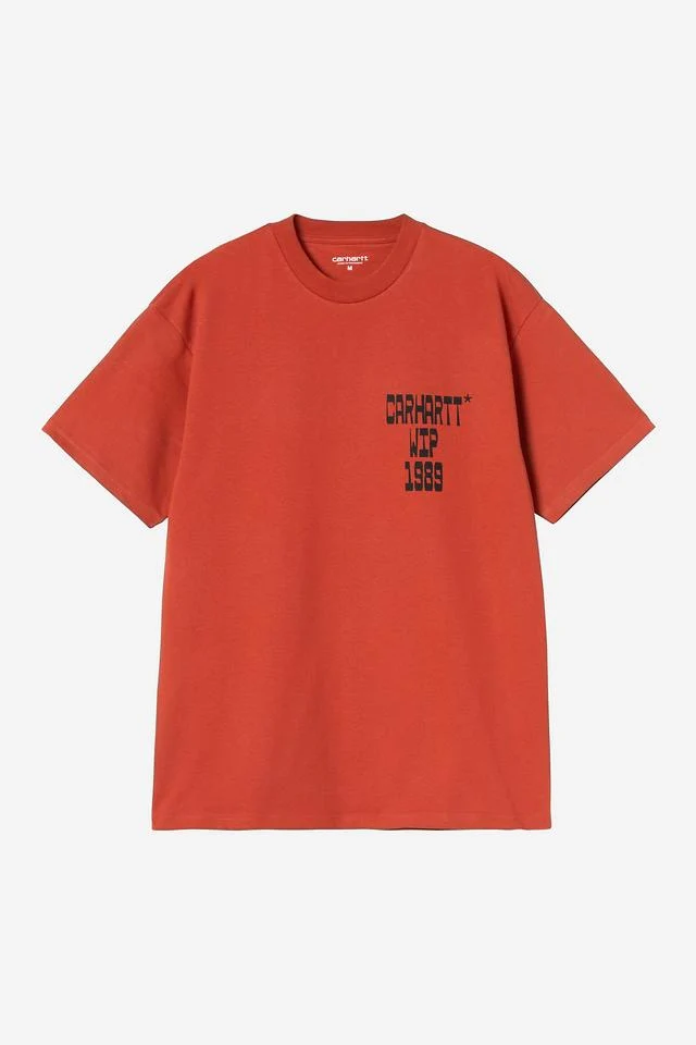 Carhartt WIP S/S Blocks T-Shirt Organic Cotton Single Jersey, 200 g/m² (Oxide Red)