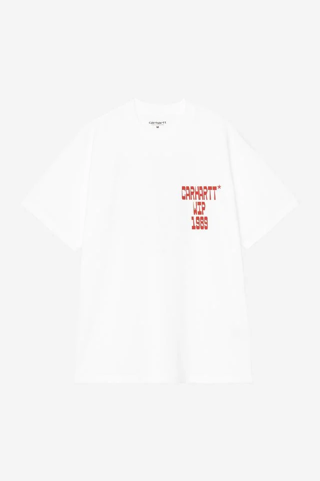 Carhartt WIP S/S Blocks T-Shirt Organic Cotton Single Jersey, 200 g/m² (White)