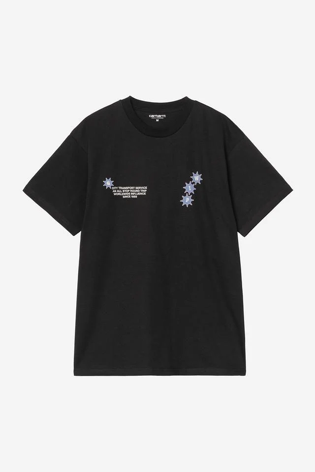 Carhartt WIP S/S C Trip T-Shirt Organic Cotton Single Jersey, 175 g/m² (Black)