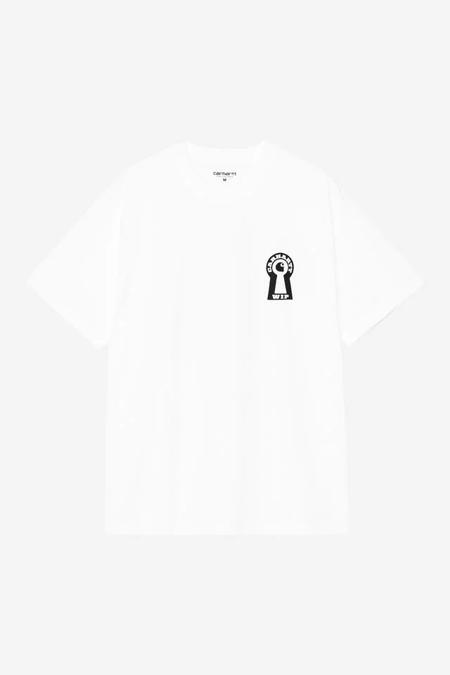 Carhartt WIP S/S Locked T-Shirt Organic Cotton Single Jersey, 175 g/m² (White)
