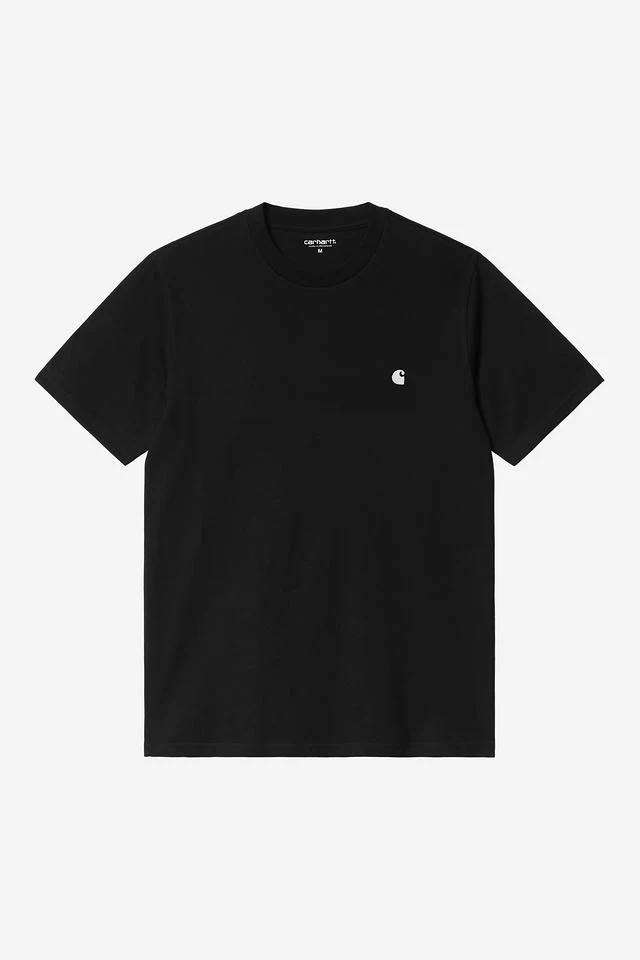 Carhartt WIP S/S Madison T-Shirt Organic Cotton Single Jersey, 175 g/m² (Black / White)