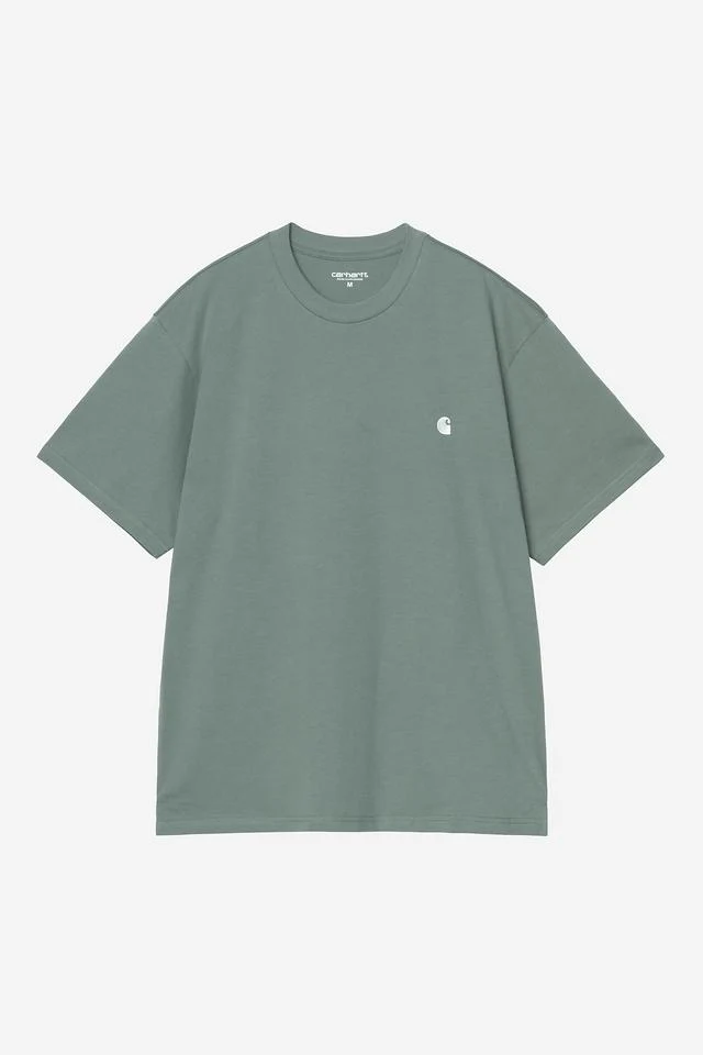 Carhartt WIP S/S Madison T-Shirt Organic Cotton Single Jersey, 175 g/m² (Velvet Green / White)