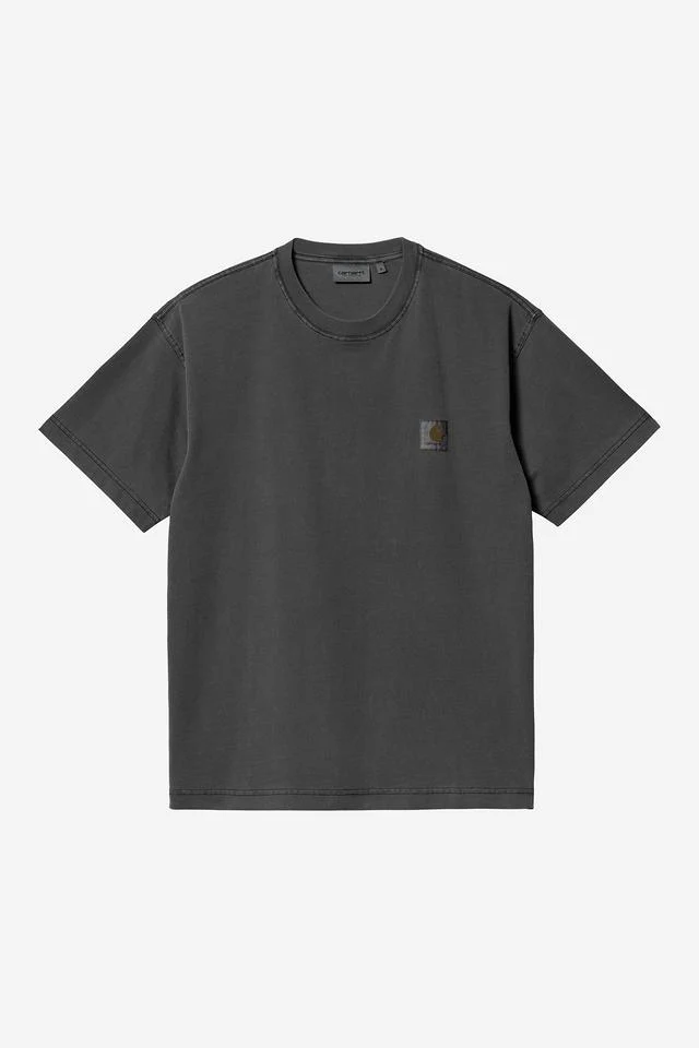 Carhartt WIP S/S Nelson T-Shirt Cotton Single Jersey, 195 g/m² (Black garment dyed)