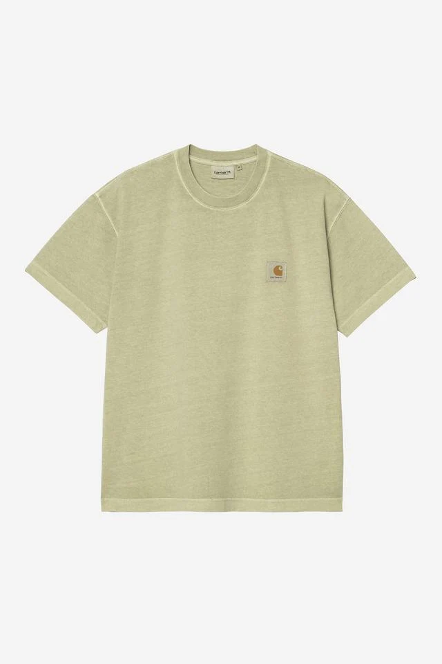 Carhartt WIP S/S Nelson T-Shirt Cotton Single Jersey, 195 g/m² (Gentle Green garment dyed)