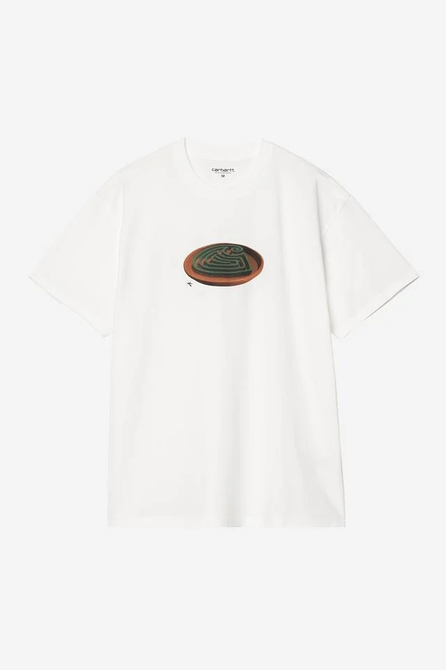 Carhartt WIP S/S Spirals T-Shirt Organic Cotton Single Jersey, 200 g/m² (White)