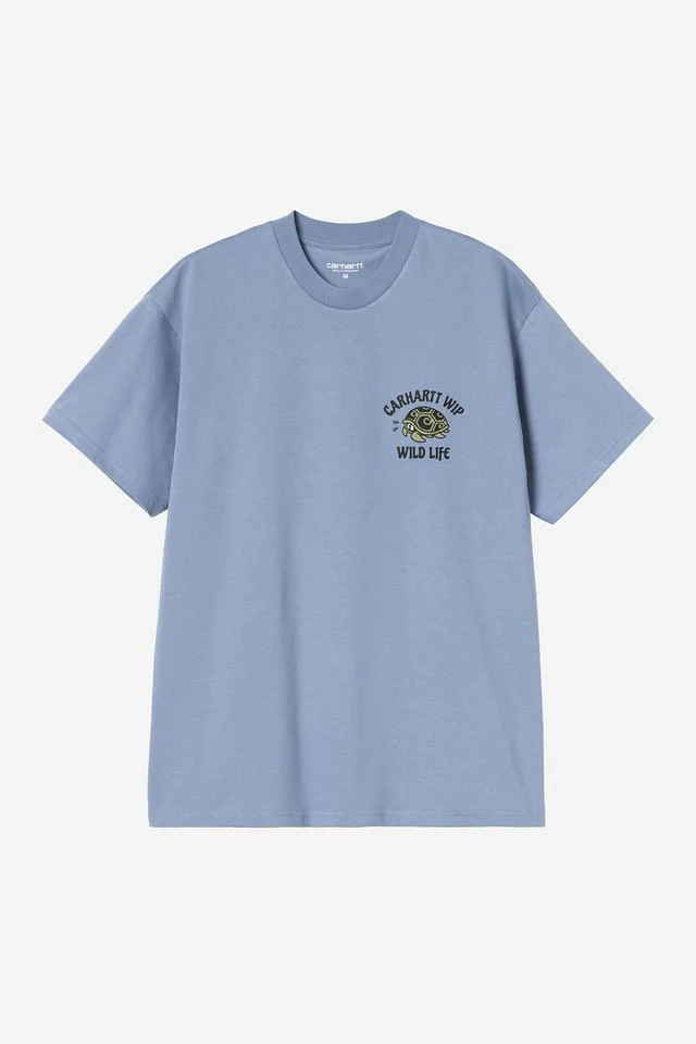 Carhartt WIP S/S Wild Life T-Shirt Organic Cotton Single Jersey, 175 g/m² (Gentle Blue)