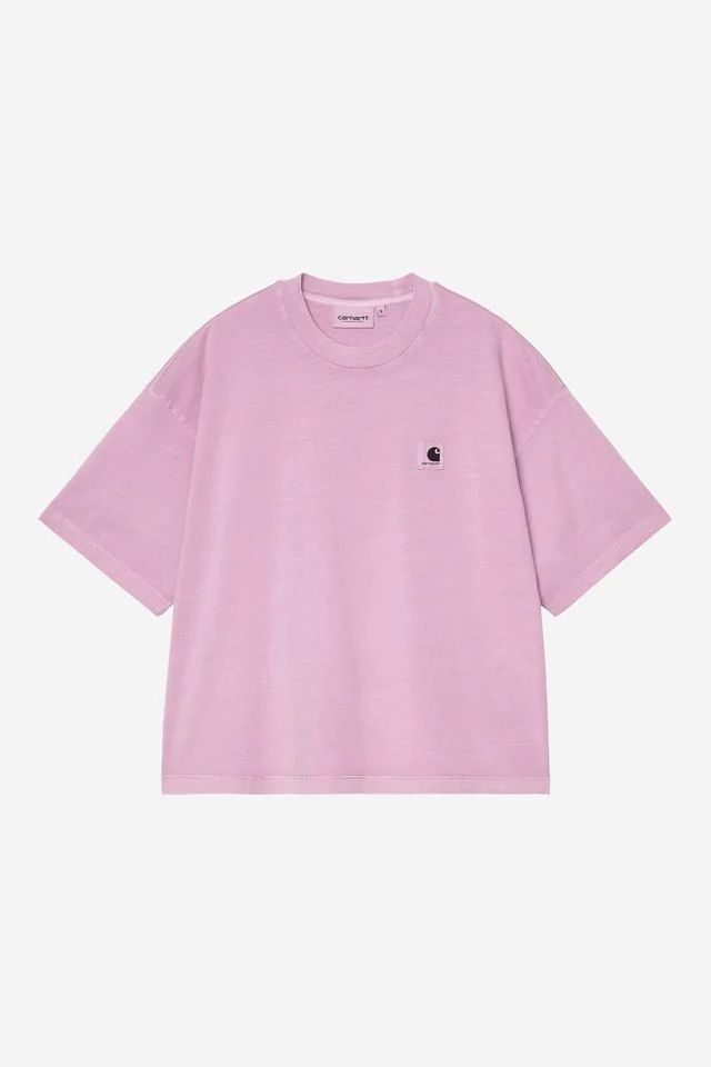 Carhartt WIP W' S/S Nelson T-Shirt Organic Cotton Single Jersey, 165 g/m² (Gentle Purple garment dyed)