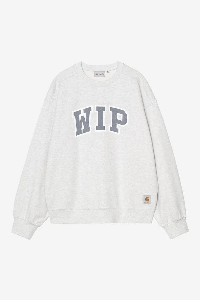 Carhartt WIP WIP III Sweat Cotton Sweat, 400 g/m² (Ash Heather heavy stone wash)
