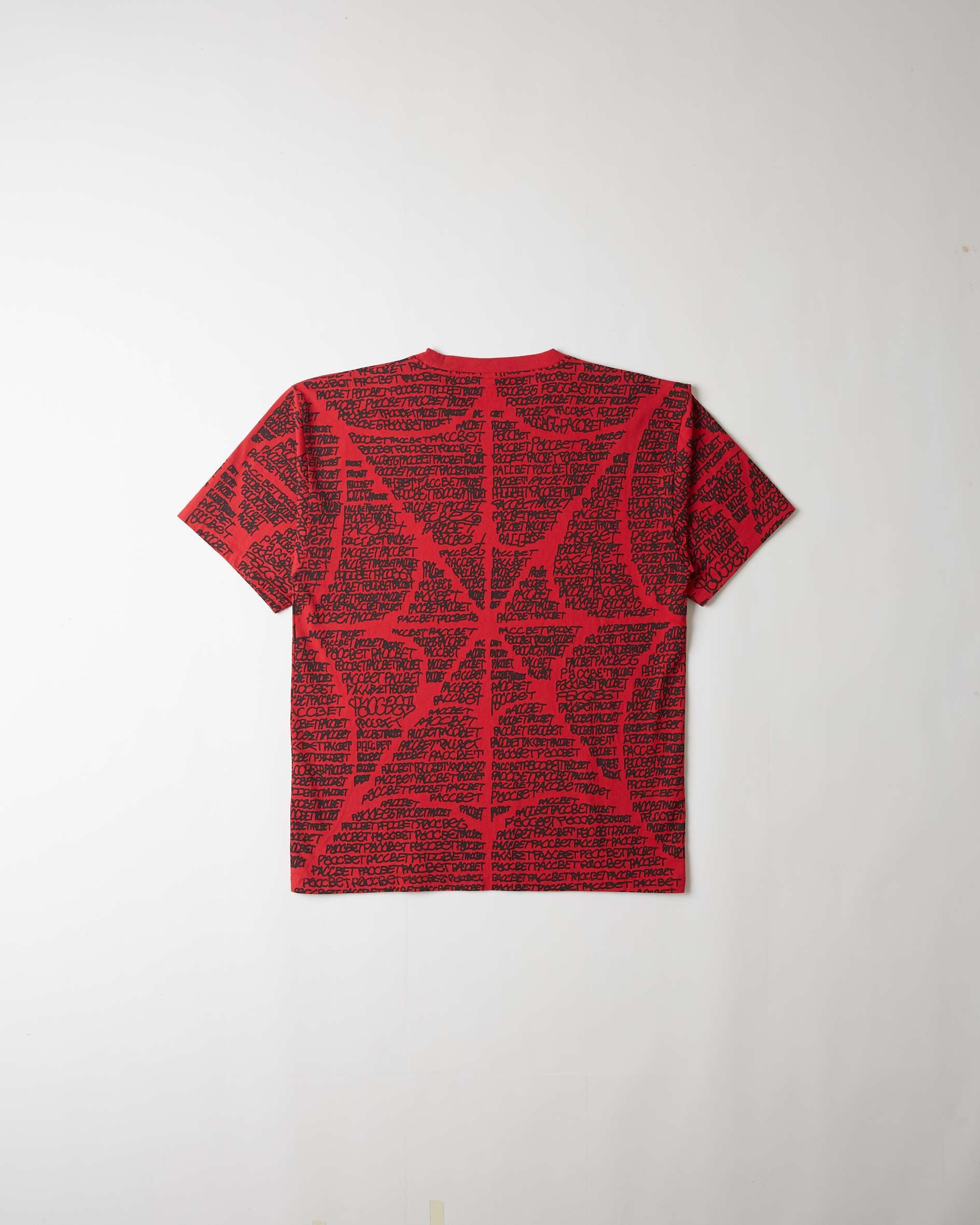 Rassvet Men Spider Web T-Shirt Knit (Red/Black) - Image 2