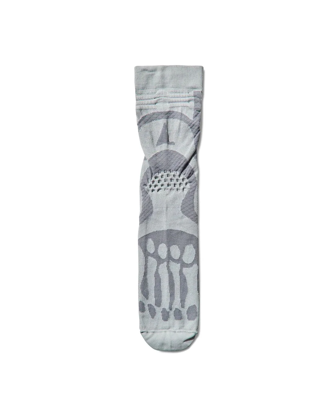 ROA Bones Logo Q Skin Technical Crew Socks (Light Grey)
