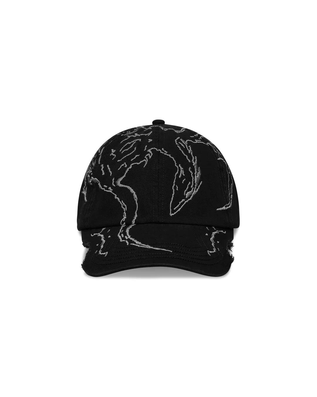 ROA Ryli Embriodered 6 Panel Cap (Washed Black)