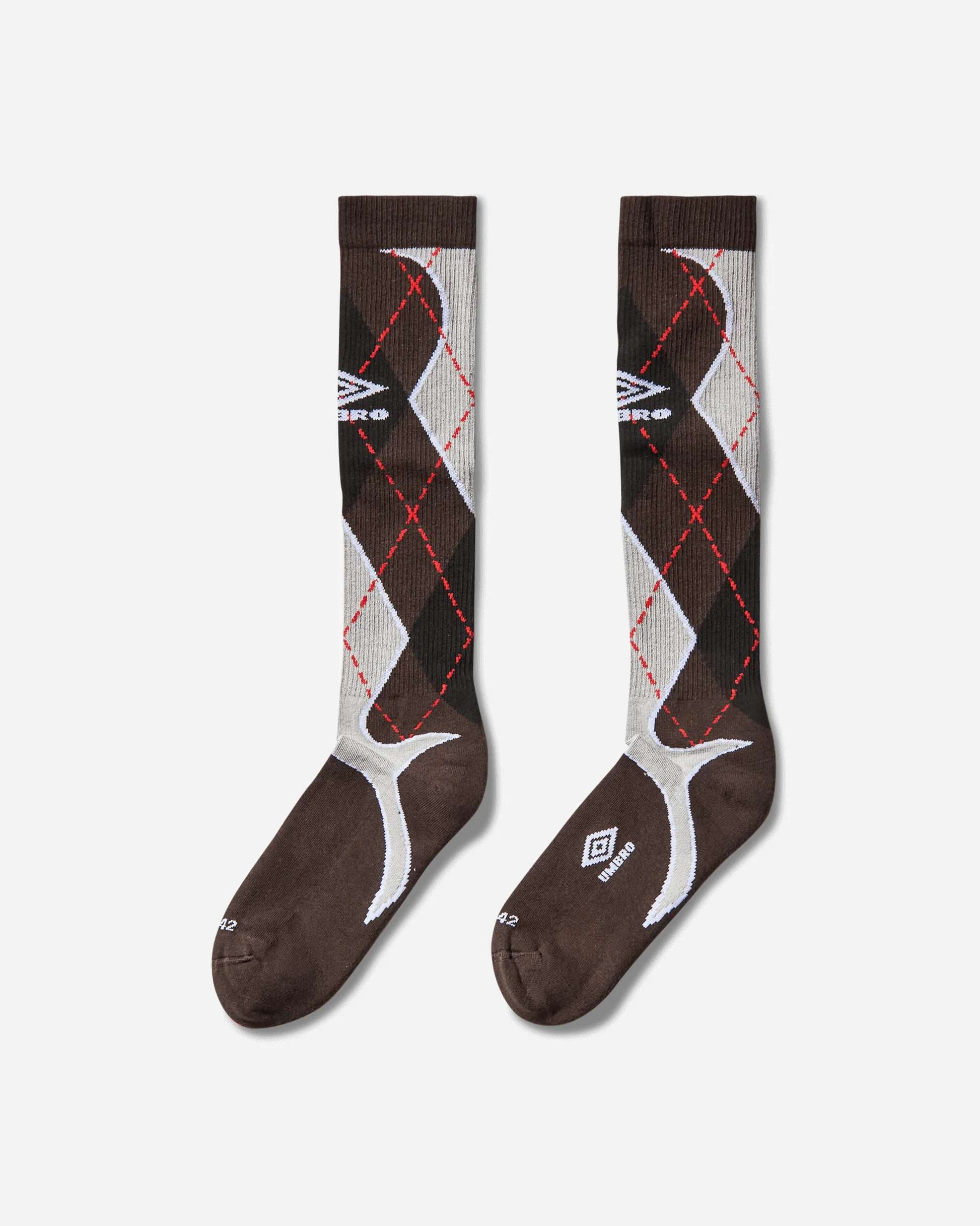 Umbro Sport Argyle Socks (Black Dark Gray)