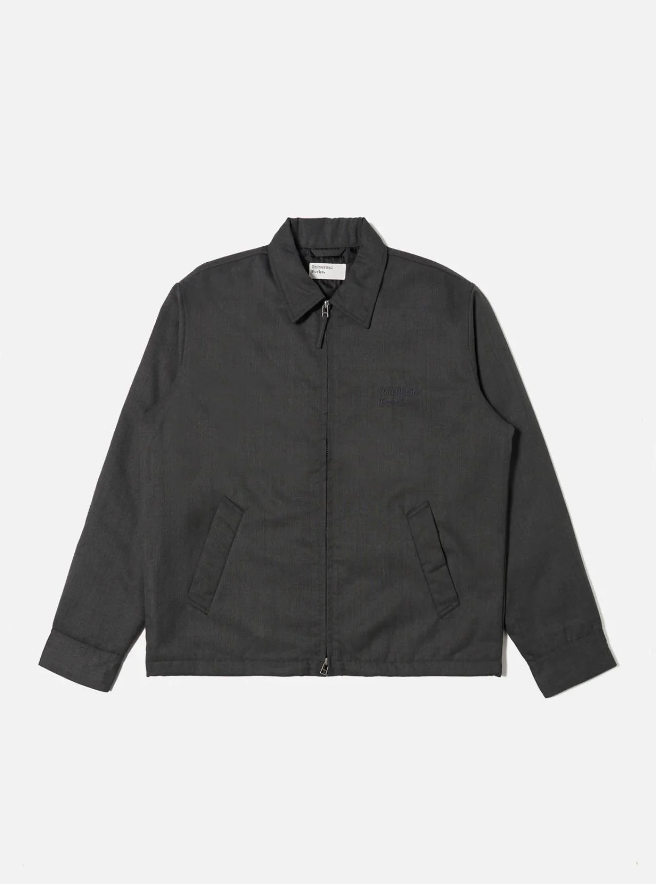 Universal Works Travel Suiting Padded Club Jacket (Charcoal)